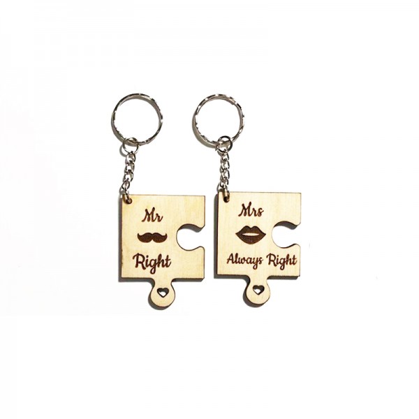 MR RIGHT|MRS ALWAYS RIGHT KEYCHAINS